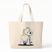Fluffy Butt Westie bags