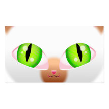 Fluffy Cat Business Card Template