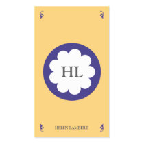 FLUFFY CLOUD BUSINESS CARD YELLOW business cards
