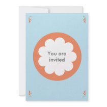 FLUFFY CLOUD INVITATION CARD SKYBLUE