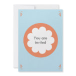 FLUFFY CLOUD INVITATION CARD SKYBLUE