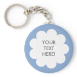 FLUFFY CLOUD KEYCHAIN BLUE