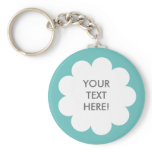 FLUFFY CLOUD KEYCHAIN BLUE