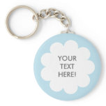 FLUFFY CLOUD KEYCHAIN SKYBLUE