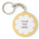 FLUFFY CLOUD KEYCHAIN YELLOW