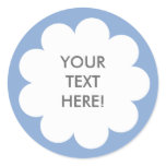 FLUFFY CLOUD STICKER BLUE