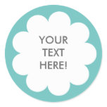 FLUFFY CLOUD STICKER BLUE