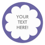 FLUFFY CLOUD STICKER PURPLE