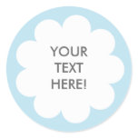 FLUFFY CLOUD STICKER SKYBLUE