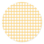 FLUFFY CLOUD STICKER YELLOW