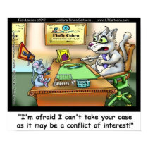 Fluffy Cohen Attorney At Claw Funny Poster