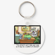 Fluffy Cohen Attorney @ Claw Funny Cat Gifts, etc keychains