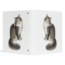 Fluffy Duffy Cat Avery Binder