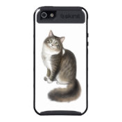 Fluffy Duffy Cat iPhone Case Case For iPhone 5
