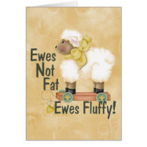 Fluffy Ewes Greeting Cards
