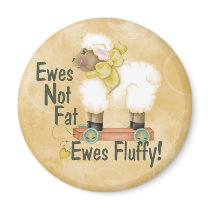 Fluffy Ewes Magnet