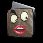 Fluffy Face laptop sleeves