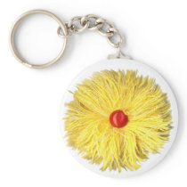 Fluffy Flower Keychain keychains