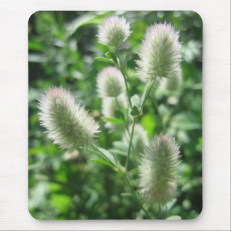 Fluffy Green Mouse Pad