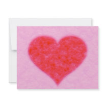 fluffy heart invite