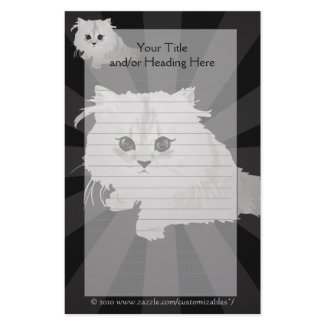 Fluffy Kitten Stationery stationery