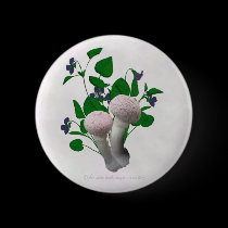 Fluffy Pink Mushrooms Violets Button