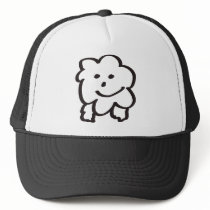 fluffy sheep mesh hat