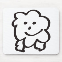 fluffy sheep mousepad