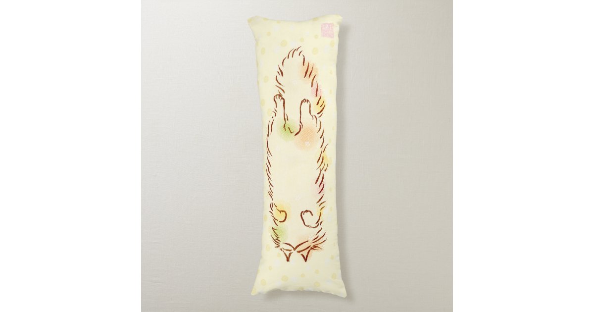 sleepy cat body pillow