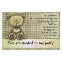 Fluffy Teddy Personalized Stationery