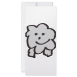 fluffy the sheep rack card design