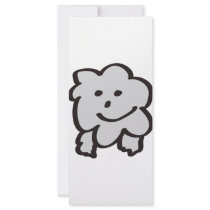 fluffy the sheep rack card design