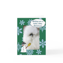Fluffy White Christmas Card