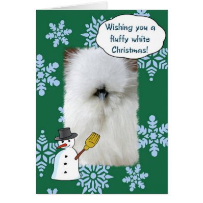 Fluffy White Christmas Card