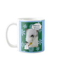 Fluffy White Christmas Mug
