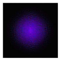 FluffyVision³ Purple (Blue and Green Highlights) posters