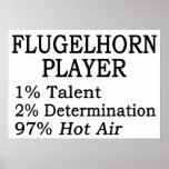 Flugelhorn Player Hot Air Posters