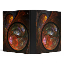 Fluid Connection Abstract Art Binder