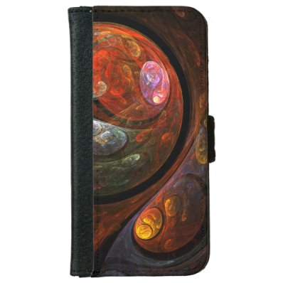 Fluid Connection Abstract Art iPhone 6/6S Wallet Case