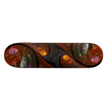 Fluid Connection Abstract Art Skateboard