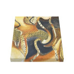 Fluid Dotted Modern Abstract Painting Canvas Print