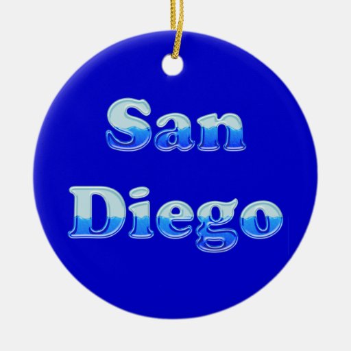 fluid san diego on blue christmas tree ornament fluid san diego on blue christmas tree ornament