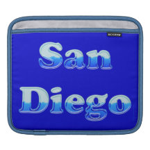 Fluid San Diego - On Blue Sleeve For iPads