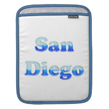 Fluid San Diego - On White iPad Sleeve
