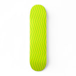 Fluo Green Yellow Zigzag Skateboard