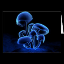 Fluorescence Greeting Card cards