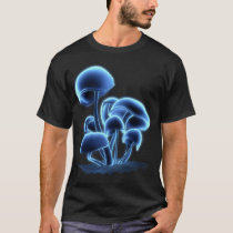 fluorescence, fluorescence6, digital blasphemy, mushrooms, fungus, fungi, psylicibin, psychedelic, trip, desktop wallpaper, T-shirt/trøje med brugerdefineret grafisk design