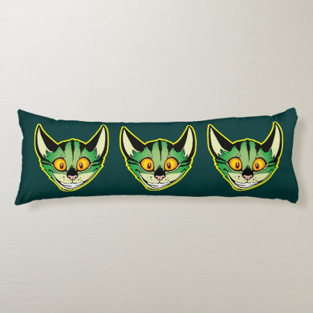 Fluorescent Cartoon Cat Body Pillow