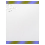 Fluorescent Clouds Customizable Letterhead