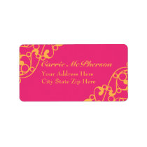 Fluorescent Flourish Unique Address Labels